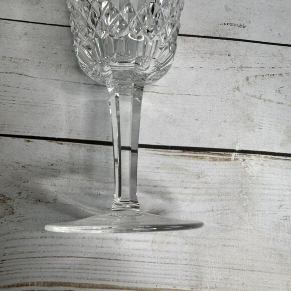 Waterford Alana Claret Wine Glasses Set of 2 Cut Crystal 5 7/8" Signed Ireland - Picture 4 of 7